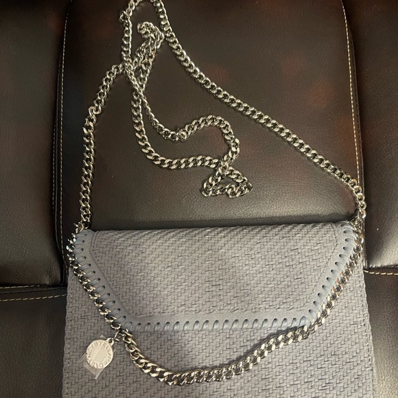 Stella McCartney Falabella Silver Chain Gray Bag - Picture 1 of 8